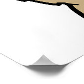 Waving Adorable Lächelbär Poster (Ecke)