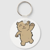 Waving Adorable Lächelbär Schlüsselanhänger (Vorderseite)