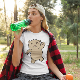 Waving Adorable Lächelbär T-Shirt
