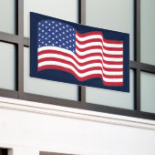 Waving American Flag Banner (Äußeres Gebäude)