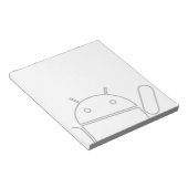 Waving Android Notepad Notizblock (angewinkelt)