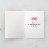 Waving Bandage Stick Figure Couple Get Well Karte (Innenseite)