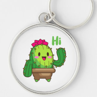 Waving Cactus Keychain – Happy Green Buddy Schlüsselanhänger
