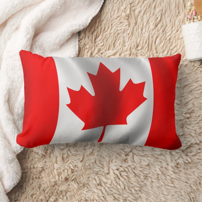 Waving Canadian Flag Lendenkissen (Decke)