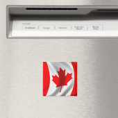 Waving Canadian Flag Magnet (In Situ (Geschirrspüler))