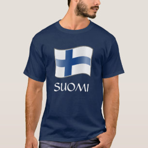 Waving Finland Flag Finland Suomi T - Shirt