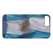 Waving Flag Argentinien Case-Mate iPhone Hülle (Rückseite (Horizontal))