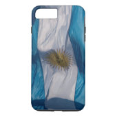 Waving Flag Argentinien Case-Mate iPhone Hülle (Rückseite)