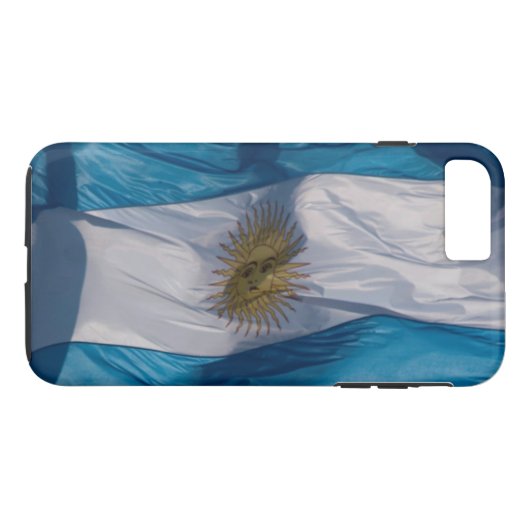 Waving Flag Argentinien Case-Mate iPhone Hülle (Rückseite (Horizontal))