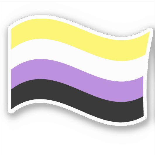 Waving-Flag Aufkleber (Vorderseite)