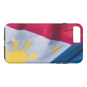 Waving Flag der Philippinen Case-Mate iPhone Hülle (Rückseite (Horizontal))