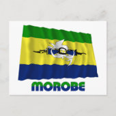 Waving Flag der Provinz Morobe Postkarte (Vorderseite)