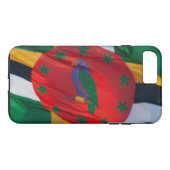 Waving Flag Dominica Case-Mate iPhone Hülle (Rückseite (Horizontal))