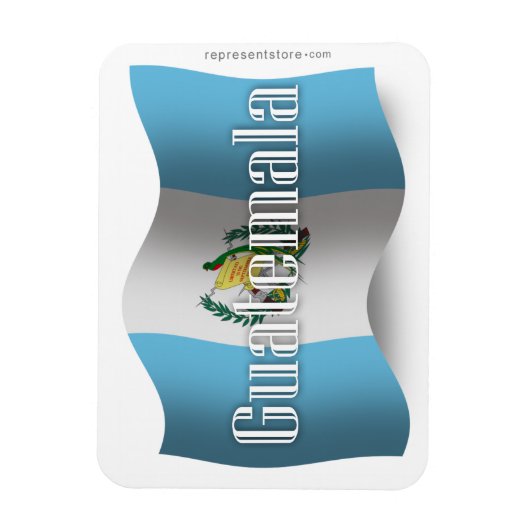 Waving Flag Guatemala Magnet (Vertikal)