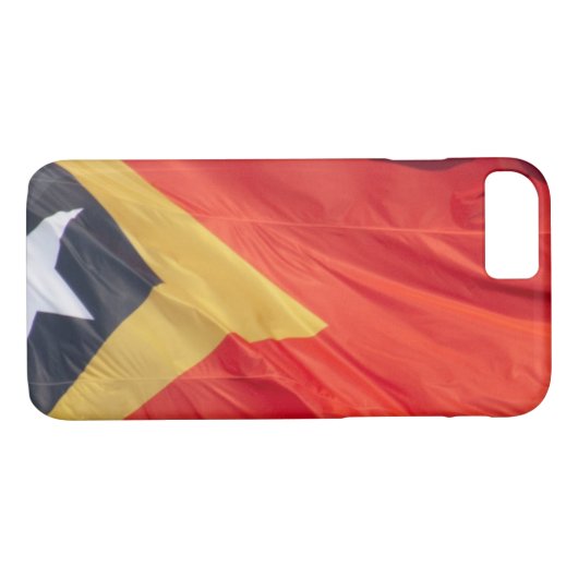 Waving Flag Ost-Timor Case-Mate iPhone Hülle (Rückseite (Horizontal))