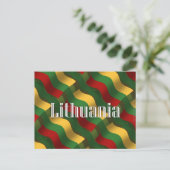 Waving Flag Postkarte (Stehend Vorderseite)