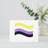 Waving-Flag Postkarte (Stehend Vorderseite)
