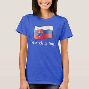 Waving Flag Slowakei Národný Tím T - Shirt