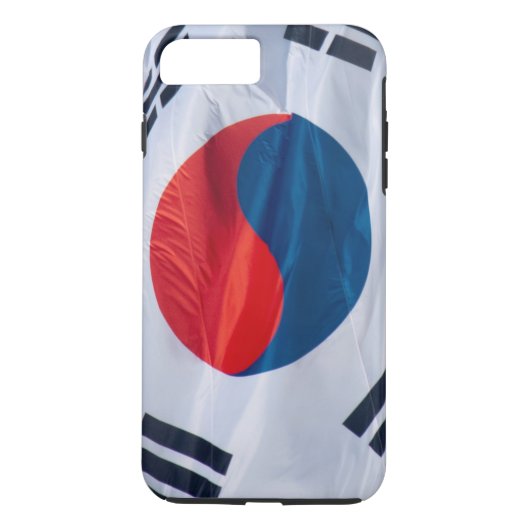 Waving Flag Südkorea Case-Mate iPhone Hülle (Rückseite)