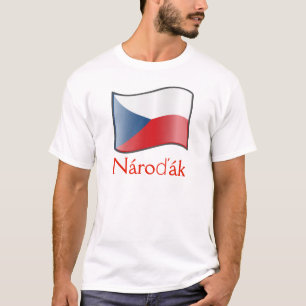 Waving Flag Tschechische Republik Nároďák T - Shir T-Shirt