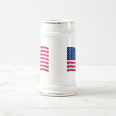 Waving Flag USA Bierglas (Mittel)