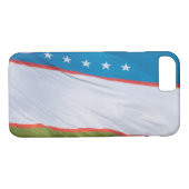 Waving Flag Usbekistan Case-Mate iPhone Hülle (Rückseite (Horizontal))