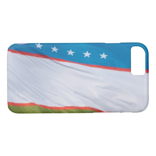 Waving Flag Usbekistan Case-Mate iPhone Hülle (Rückseite (Horizontal))