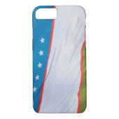 Waving Flag Usbekistan Case-Mate iPhone Hülle (Rückseite)
