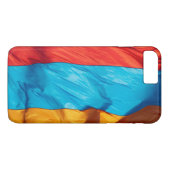 Waving Flag von Armenien Case-Mate iPhone Hülle (Rückseite (Horizontal))