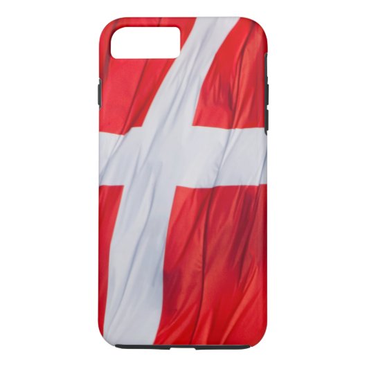 Waving Flag von Dänemark Case-Mate iPhone Hülle (Rückseite)