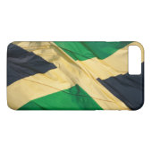 Waving Flag von Jamaika Case-Mate iPhone Hülle (Rückseite (Horizontal))
