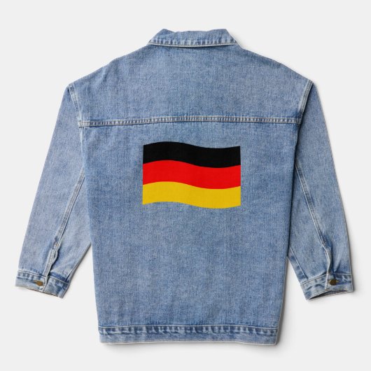 Waving German Flag Jeansjacke (Rückseite)