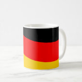 Waving German Flag Kaffeetasse (VorderseiteRechts)