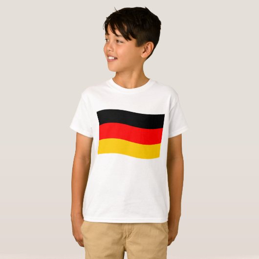 Waving German Flag T-Shirt (Vorne ganz)