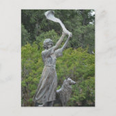 Waving Girl Monument Savannah Georgia Fotografie Postkarte (Vorderseite)