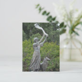 Waving Girl Monument Savannah Georgia Fotografie Postkarte (Stehend Vorderseite)