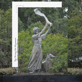 Waving Girl Monument Savannah Georgia Fotografie Postkarte