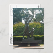 Waving Girl Statue Savannah, Georgia Postkarte (Vorne/Hinten)