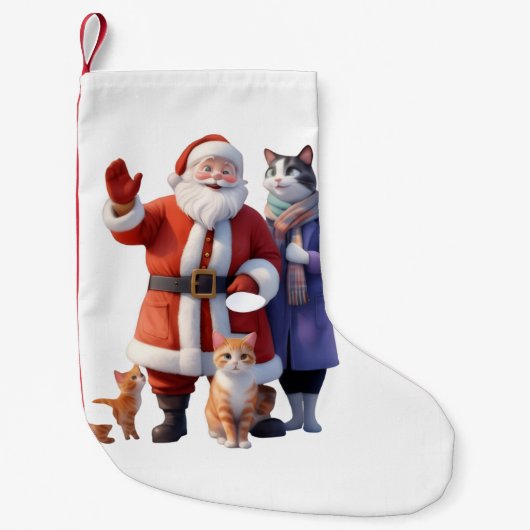 Waving Goodbye in the Snow Kleiner Weihnachtsstrumpf (Vorderseite)