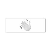 Waving Hand Sign - Emoji Permastempel (Design)