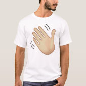 Waving Hand Sign - Emoji T-Shirt (Vorderseite)