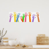 Waving Hands Poster (Küche)