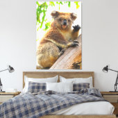 WAVING KOALA 32x48 Leinwanddruck (Insitu (Schlafzimmer))