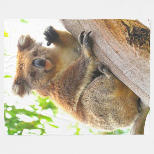 WAVING KOALA FLEECEDECKE (Vorderseite (Horizontal))