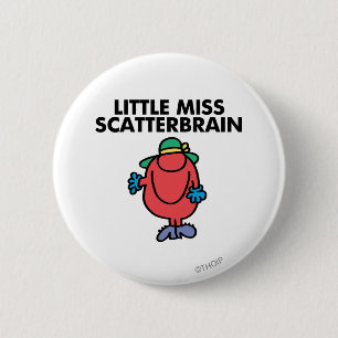 Waving Little Miss Scatterbrain Button