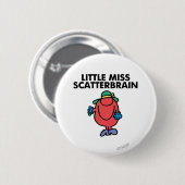 Waving Little Miss Scatterbrain Button (Vorne & Hinten)