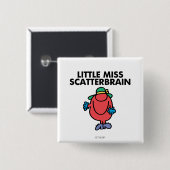 Waving Little Miss Scatterbrain Button (Vorne & Hinten)