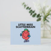 Waving Little Miss Scatterbrain Postkarte (Stehend Vorderseite)