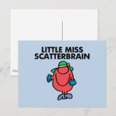 Waving Little Miss Scatterbrain Postkarte (Vorne/Hinten)