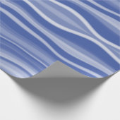 Waving Monochrome Streifen Geschenkpapier (Ecke)